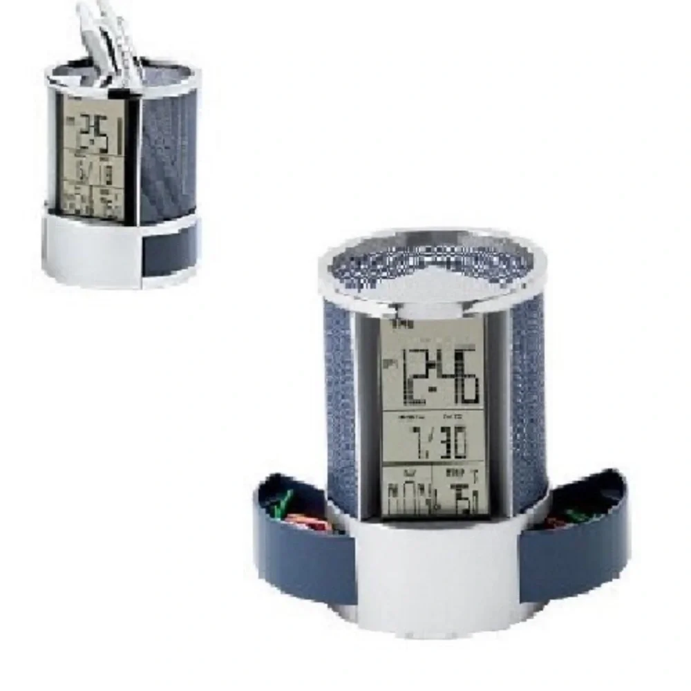 NEW Multifunctional Pen Holder With Digital LCD Alarm Clock Countdown Timer